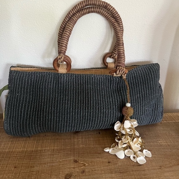 coastal Handbags - Coastal handwoven, crochet bag